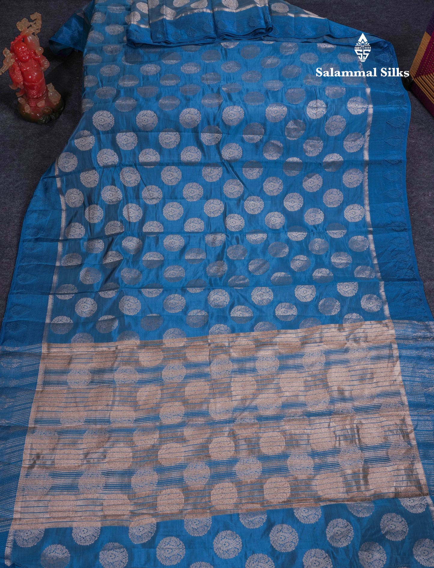 Beautiful Pink Shade Semi Raw Silk Saree With Fancy Border