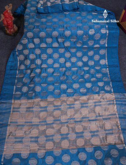 Beautiful Pink Shade Semi Raw Silk Saree With Fancy Border