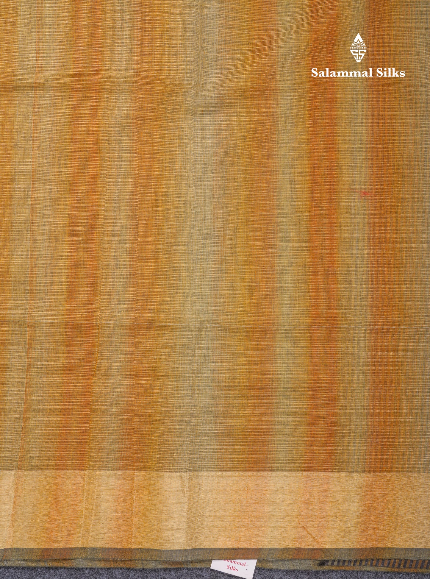 Mustard Yellow Silver Zari Lines Linen Cotton Mix Fancy Saree With Blouse