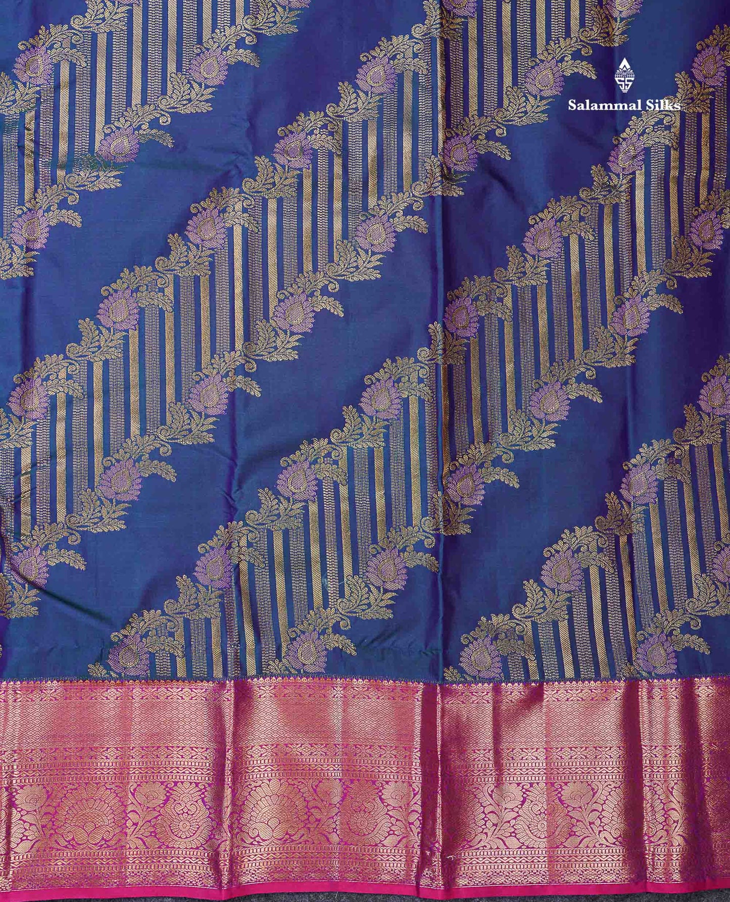 Beautiful Dual Tone Peacock Blue Semi Silk Saree With Contrast Red Traditional Evening Morning Border
