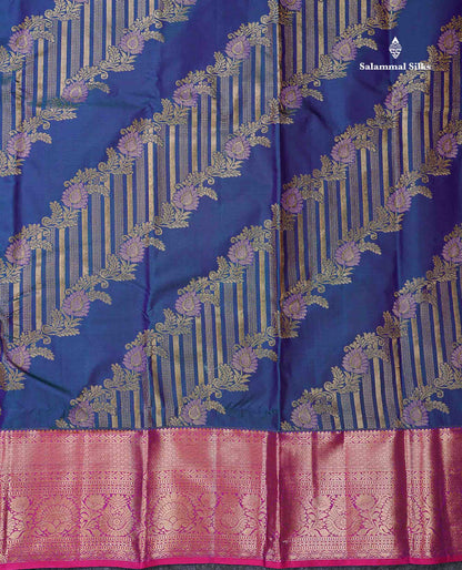 Beautiful Dual Tone Peacock Blue Semi Silk Saree With Contrast Red Traditional Evening Morning Border