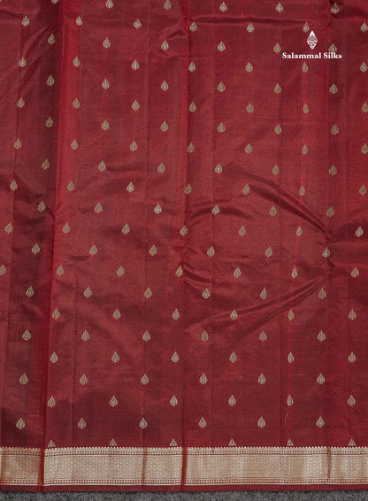 Pure Kanjivaram Silk Saree - Sapphire Green Colour Body Zari Buttas With Small Border