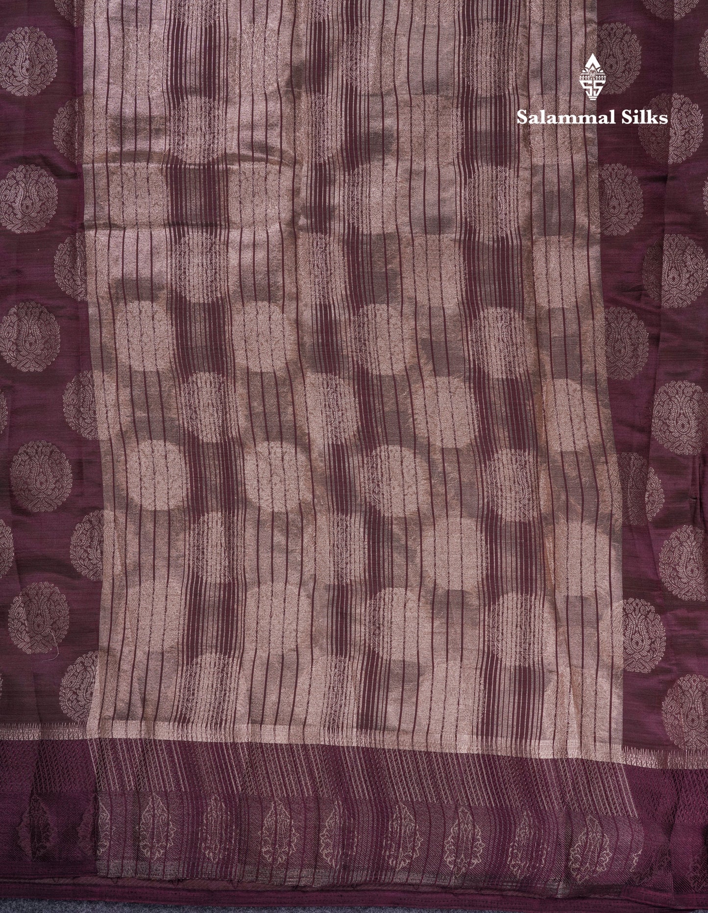 Beautiful Pink Shade Semi Raw Silk Saree With Fancy Border