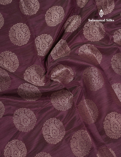 Beautiful Pink Shade Semi Raw Silk Saree With Fancy Border