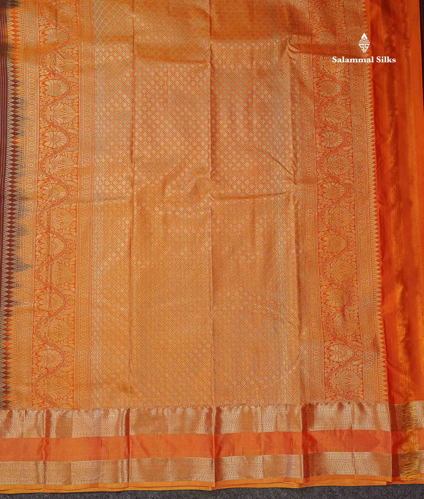 Beautiful Dual Tone Blueish Grey Zari Line With Butta Semi Silk Saree With Contrast Manthulir Green Traditional Evening Morning Gap Border