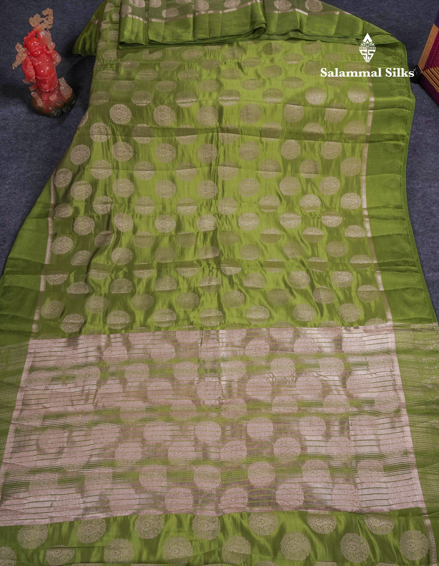 Beautiful Pink Shade Semi Raw Silk Saree With Fancy Border
