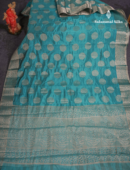 Beautiful Beige Semi Raw Silk Saree With Fancy Border