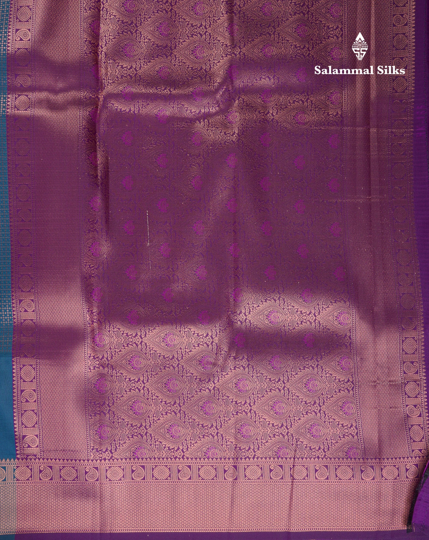 Beautiful Dual Tone Pink Semi Silk Saree With Contrast Peacock Green Blouse