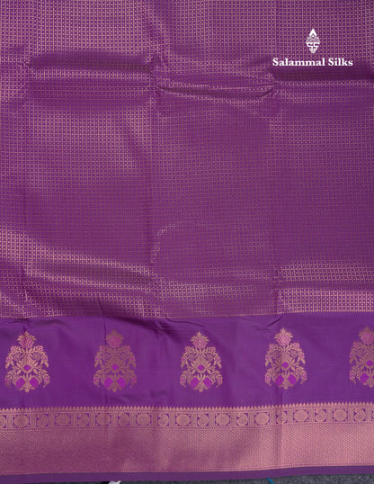 Beautiful Dual Tone Pink Semi Silk Saree With Contrast Peacock Green Blouse