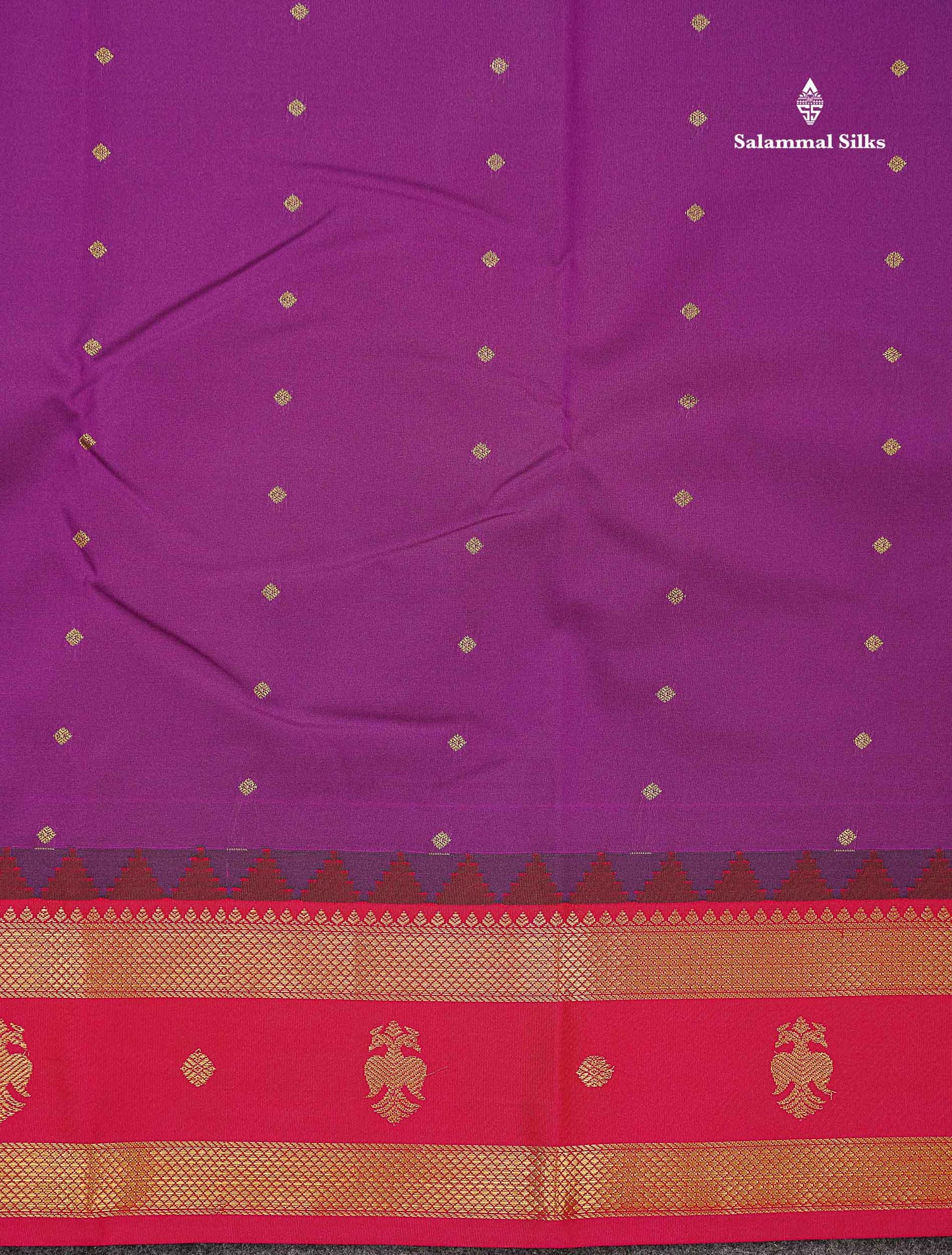Beautiful Bottle Green Small Zari Buttas Semi Silk Saree With Contrast Pink Traditional Iruthalai Pakshi Gap Border