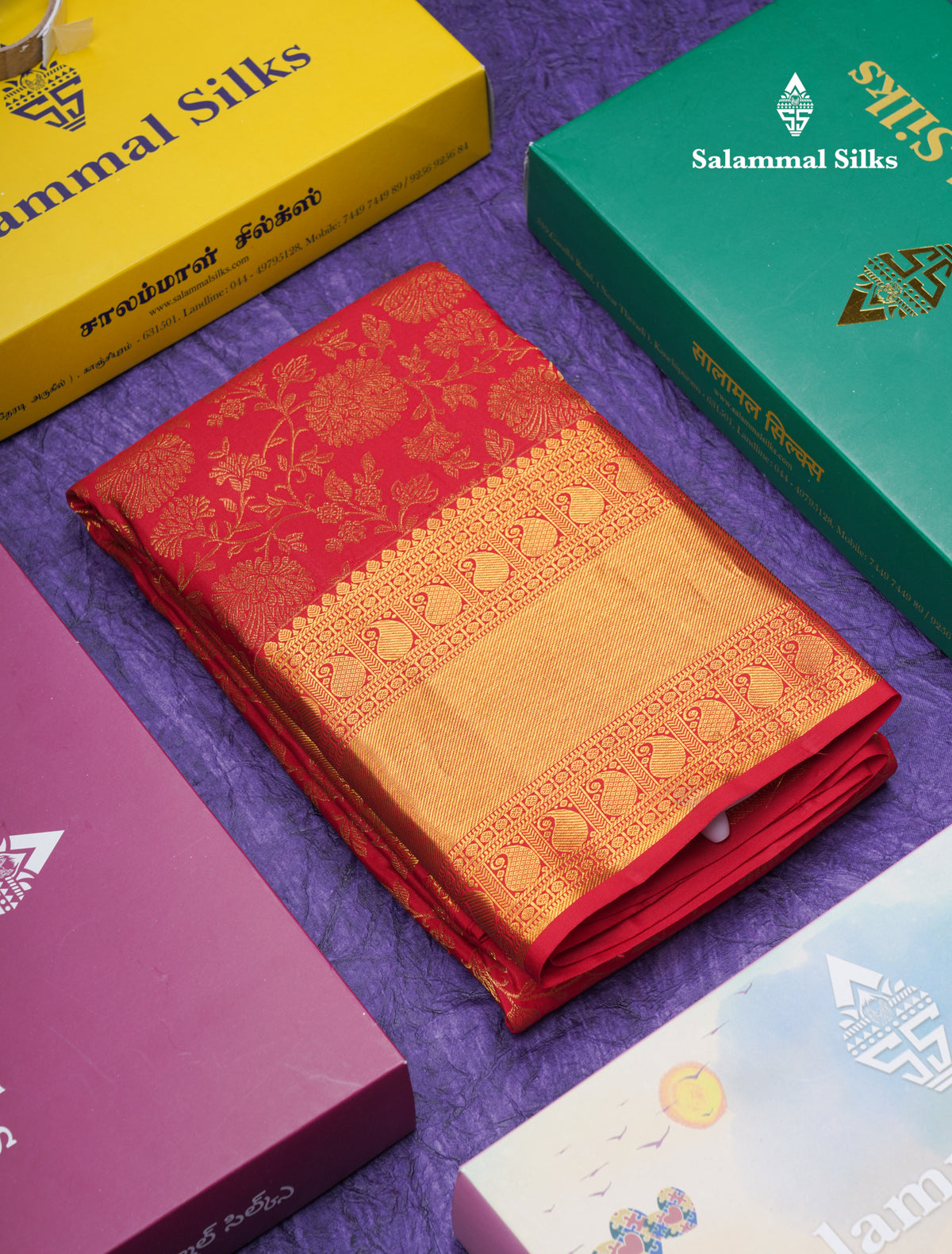 Beautiful Reddish Maroon Pure Kanjivaram Silk Saree With Traditional Border