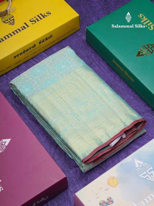 Beautiful Rexona Bridal Pure Kanjivaram Silk Saree With Traditional Evening Morning Border