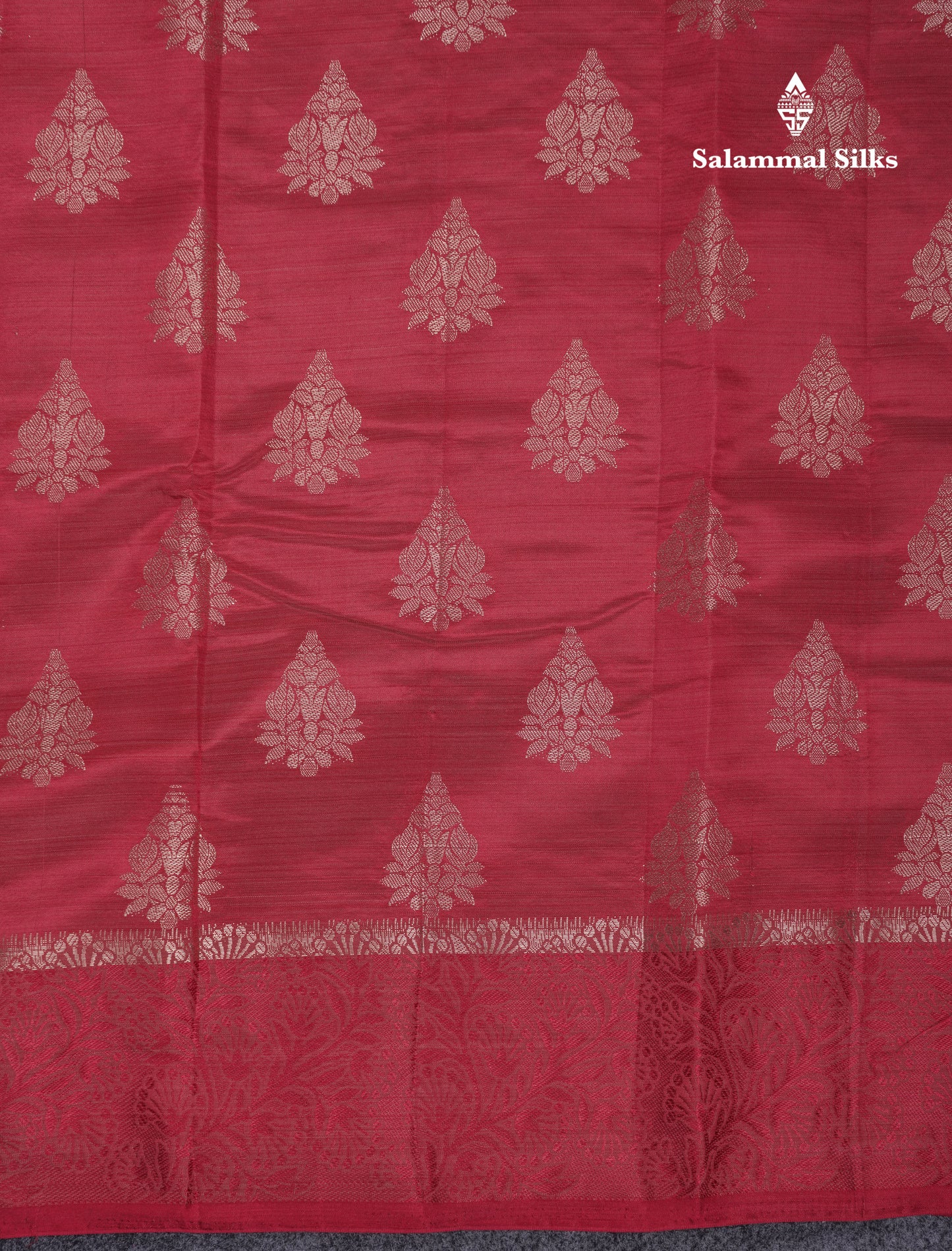 Beautiful Dark Magenta Semi Raw Silk Saree With Fancy Border