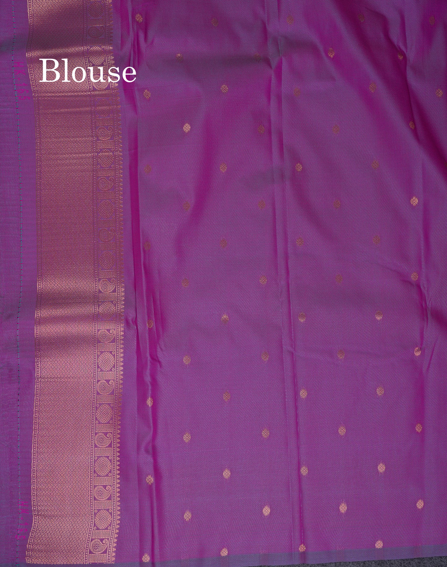 Beautiful Dual Tone Pink Semi Silk Saree With Contrast Peacock Green Blouse