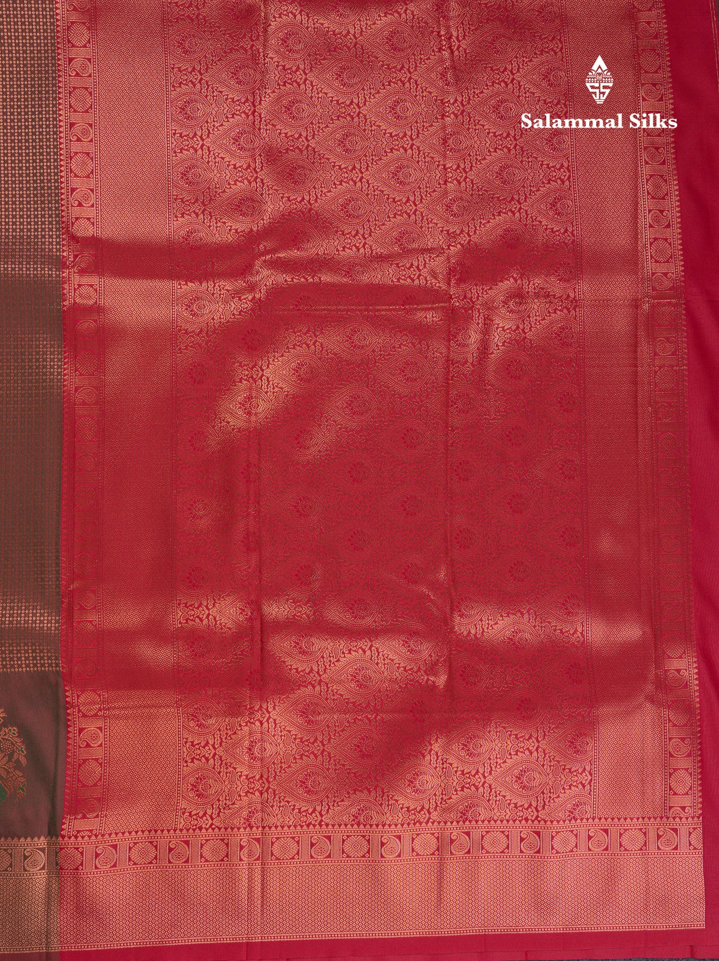Beautiful Dual Tone Pink Semi Silk Saree With Contrast Peacock Green Blouse