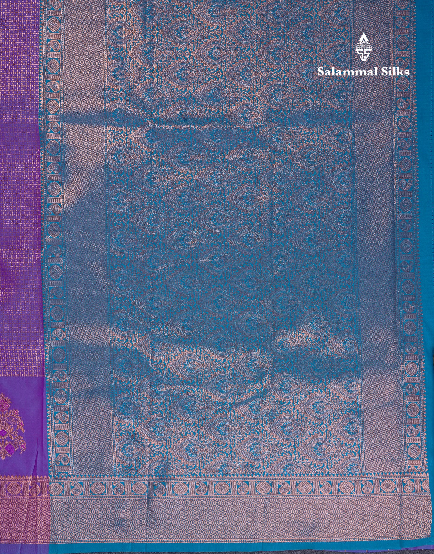 Beautiful Dual Tone Pink Semi Silk Saree With Contrast Peacock Green Blouse