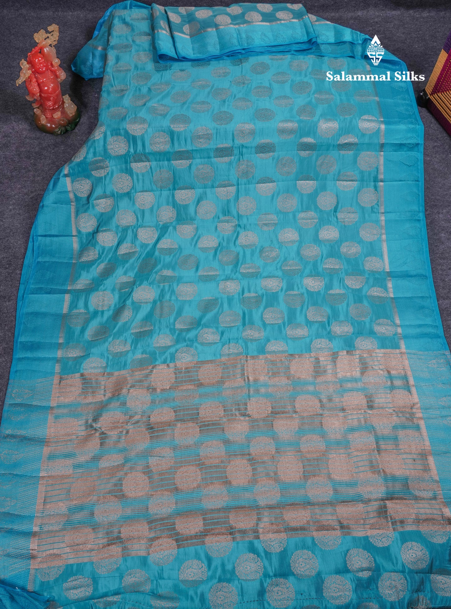 Beautiful Pink Shade Semi Raw Silk Saree With Fancy Border