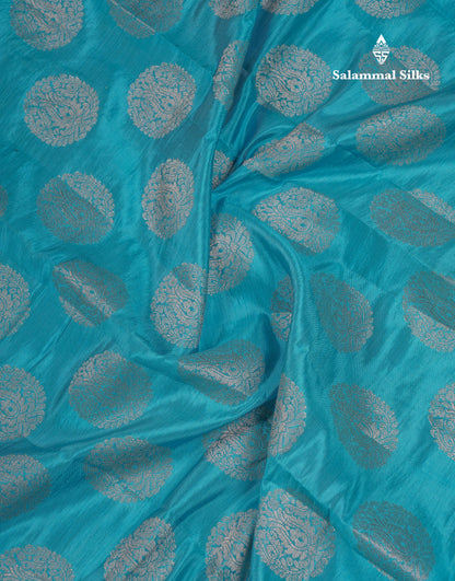 Beautiful Pink Shade Semi Raw Silk Saree With Fancy Border