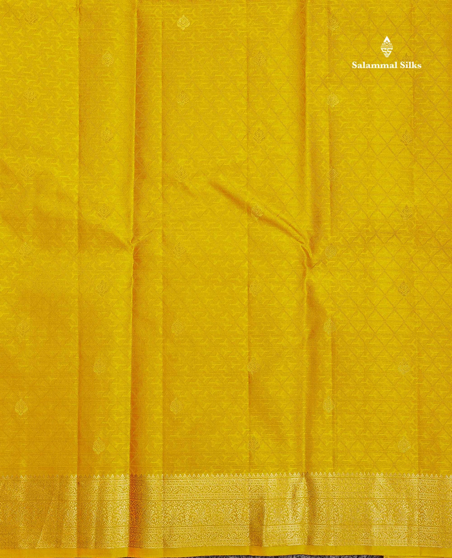 Pure Kanjivaram Silk Saree - Peacock Blue Colour Body Zari Buttas With Medium Border