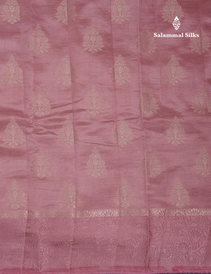 Beautiful Dark Magenta Semi Raw Silk Saree With Fancy Border