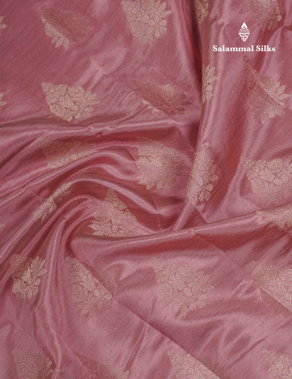 Beautiful Dark Magenta Semi Raw Silk Saree With Fancy Border