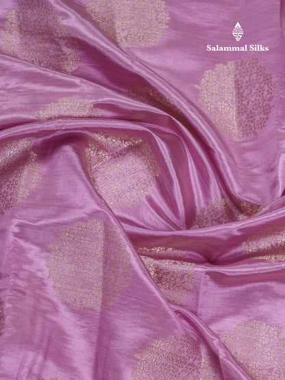 Beautiful Beige Semi Raw Silk Saree With Fancy Border