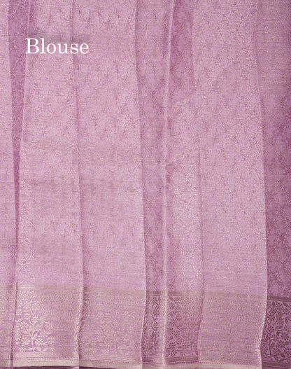 Beautiful Beige Semi Raw Silk Saree With Fancy Border