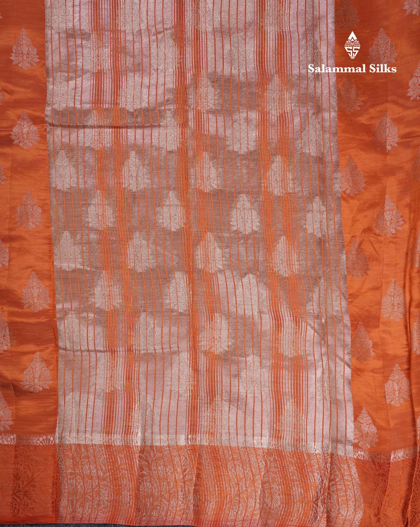 Beautiful Blue Semi Raw Silk Saree With Fancy Border