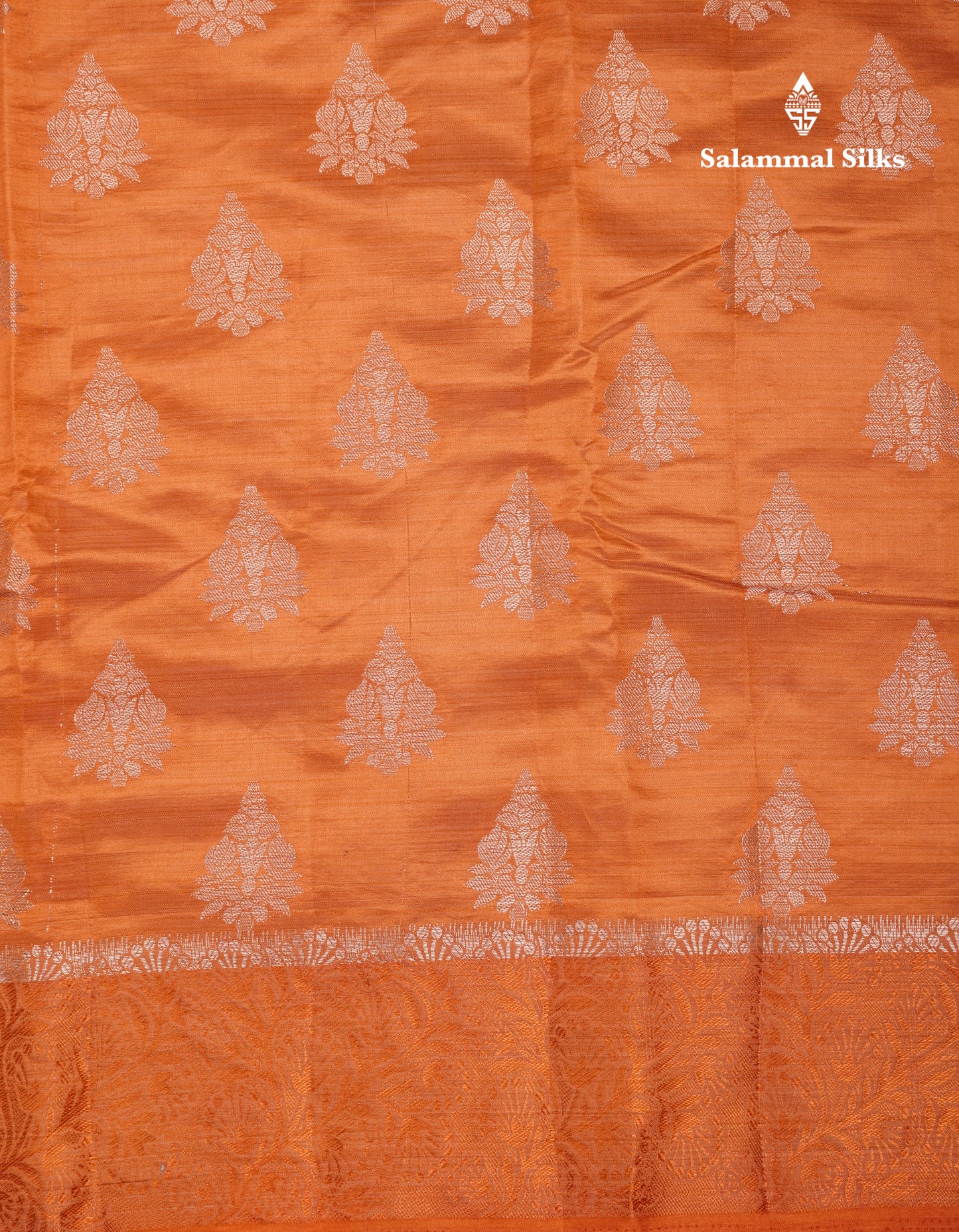 Beautiful Blue Semi Raw Silk Saree With Fancy Border
