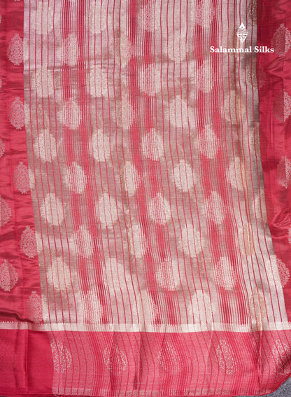 Beautiful Lavenser Semi Raw Silk Saree With Fancy Border