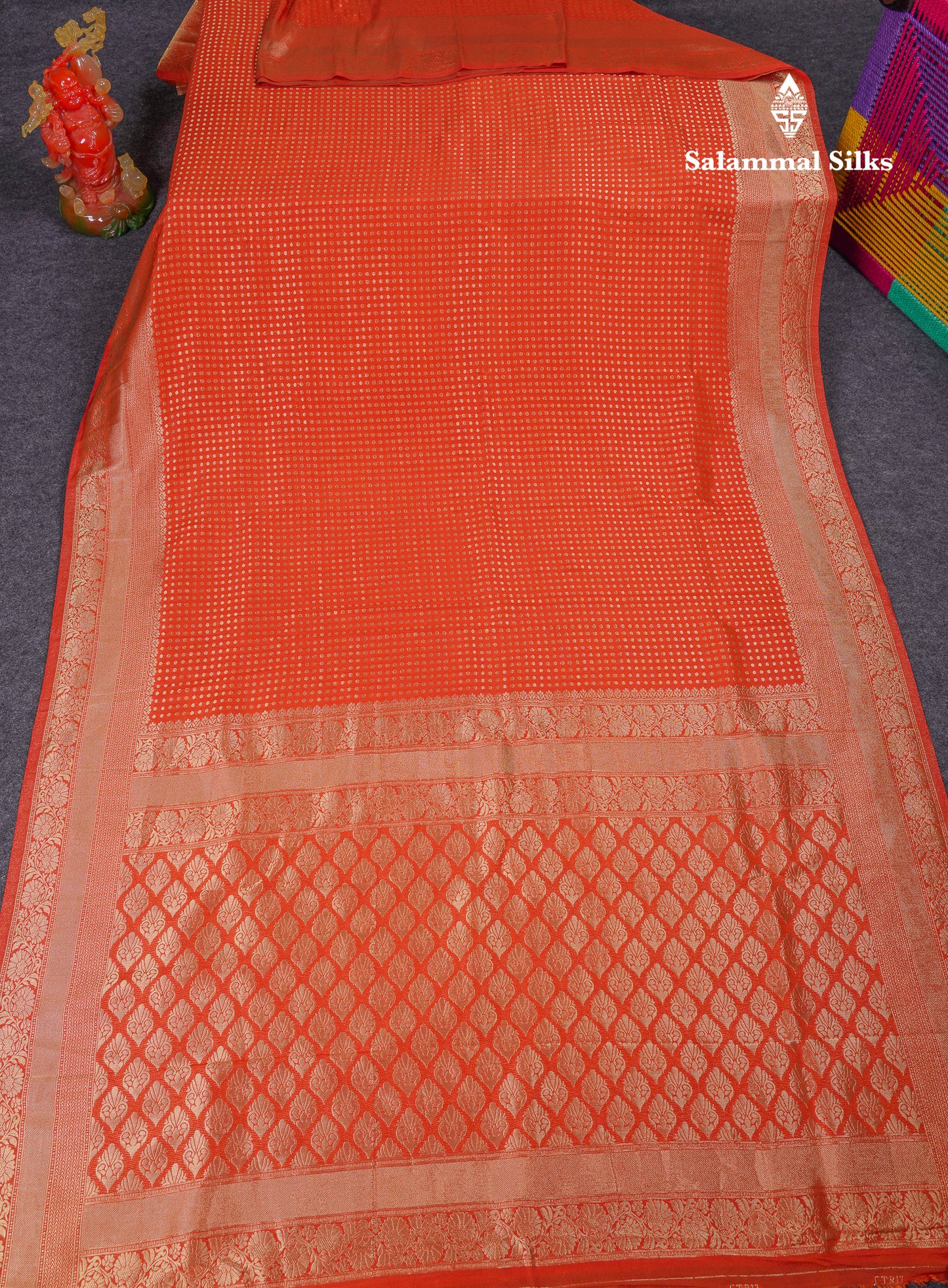 Beautiful Peacock Green Semi Georgette Saree With Fancy Border