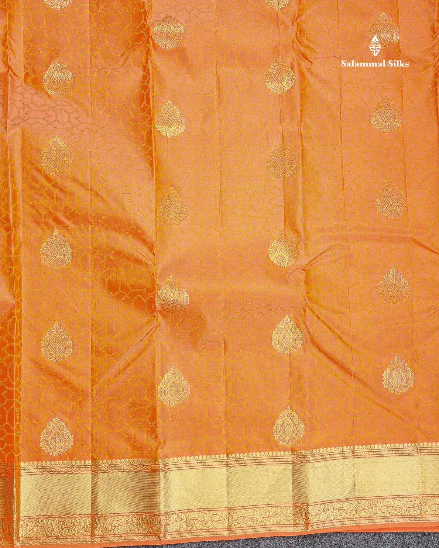 Pure Kanjivaram Silk Saree - Anandha Blue Colour Body Zari Butta With Medium Border