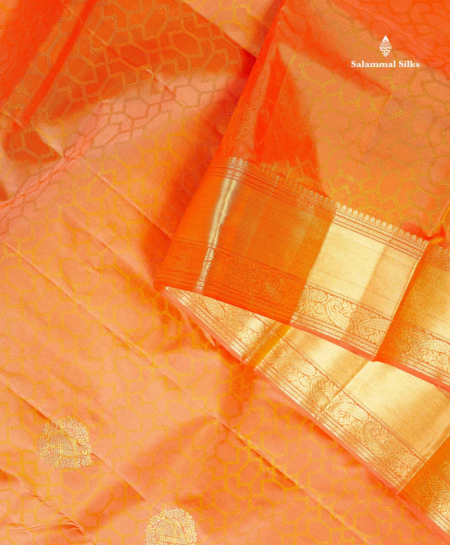 Pure Kanjivaram Silk Saree - Anandha Blue Colour Body Zari Butta With Medium Border