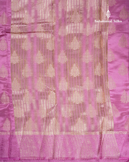 Beautiful Lavenser Semi Raw Silk Saree With Fancy Border