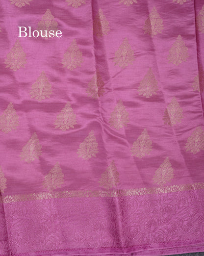 Beautiful Lavenser Semi Raw Silk Saree With Fancy Border