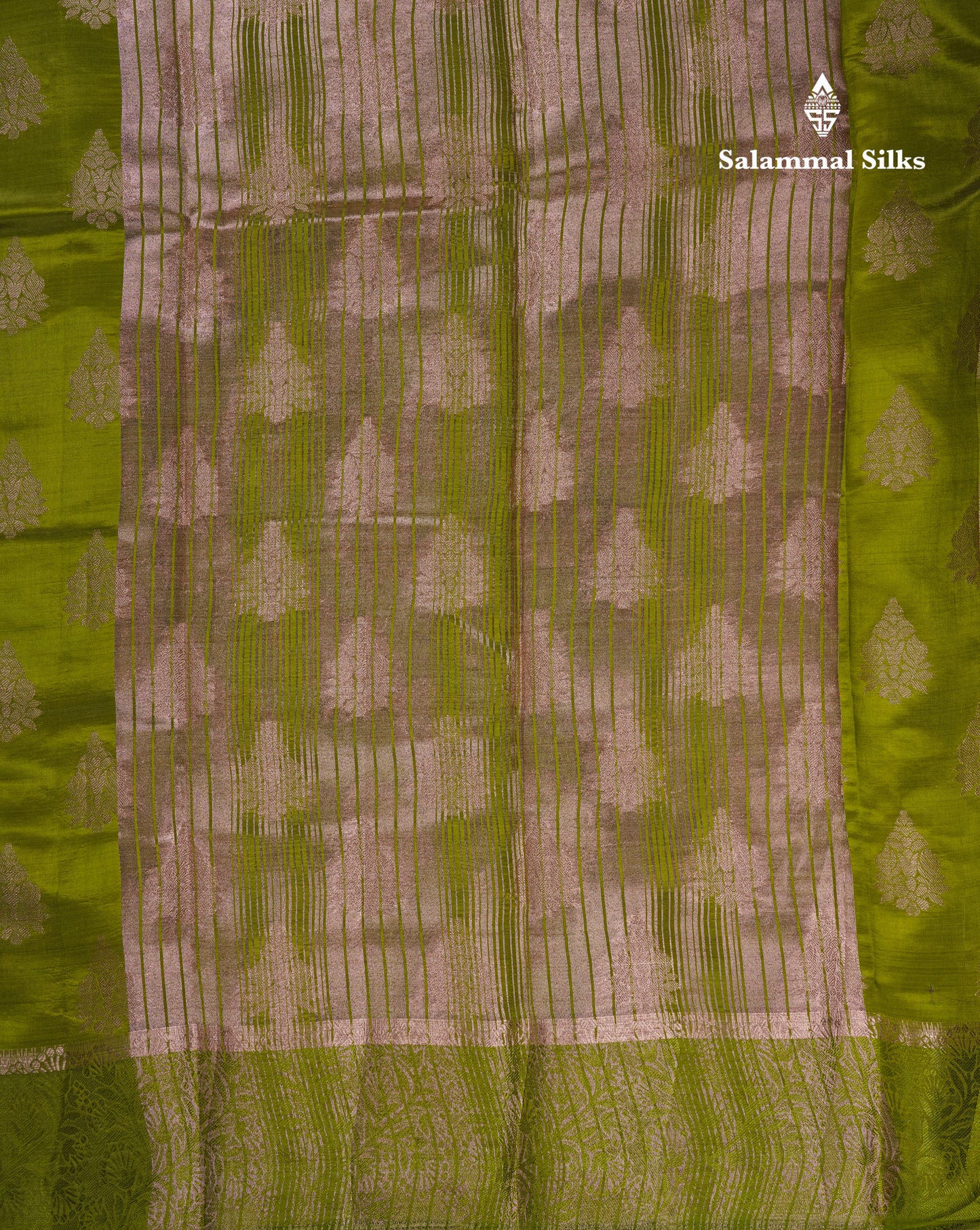 Beautiful Blue Semi Raw Silk Saree With Fancy Border
