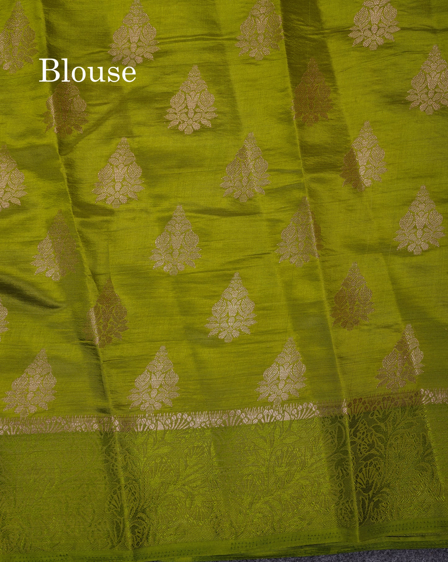 Beautiful Blue Semi Raw Silk Saree With Fancy Border