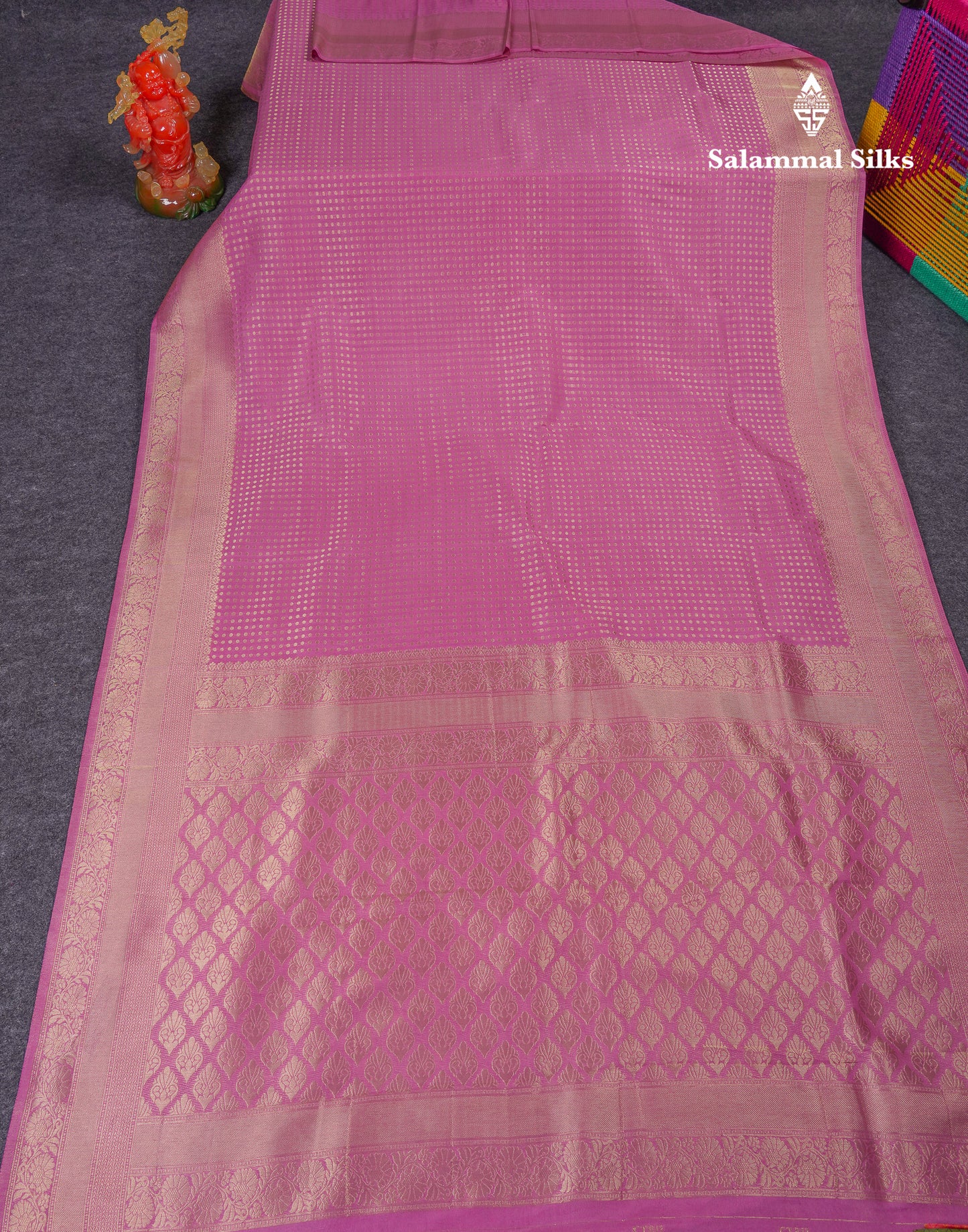 Beautiful Peacock Green Semi Georgette Saree With Fancy Border
