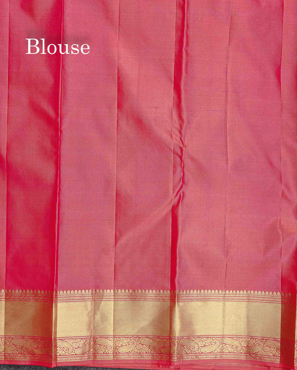 Pure Kanjivaram Silk Saree - Anandha Blue Colour Body Zari Butta With Medium Border