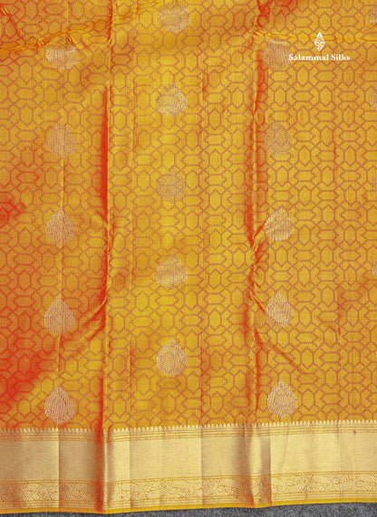 Pure Kanjivaram Silk Saree - Anandha Blue Colour Body Zari Butta With Medium Border