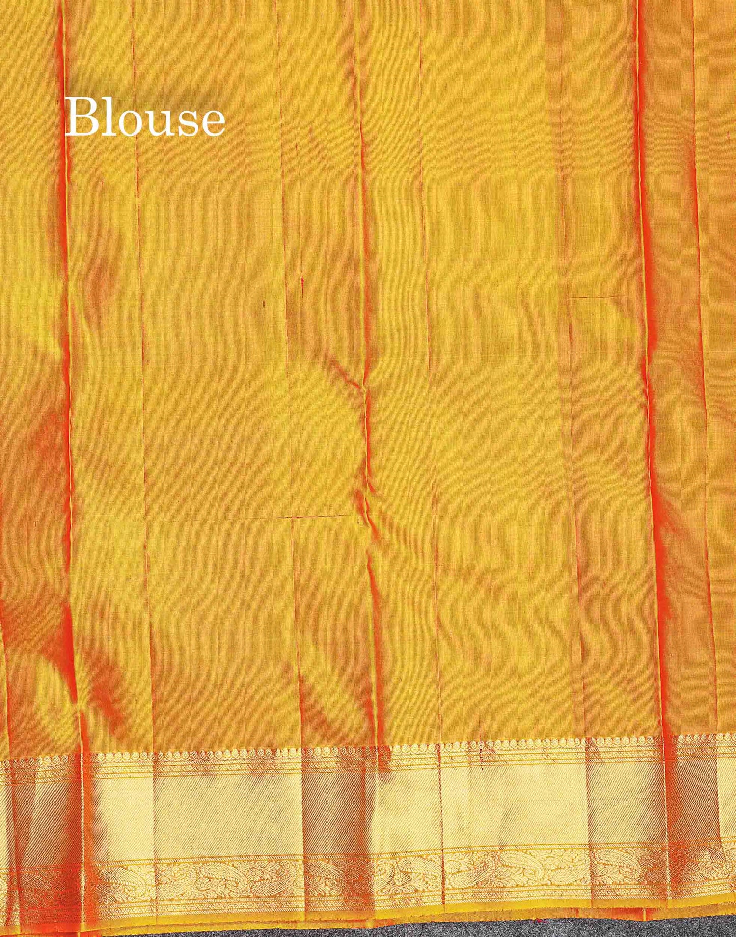 Pure Kanjivaram Silk Saree - Anandha Blue Colour Body Zari Butta With Medium Border