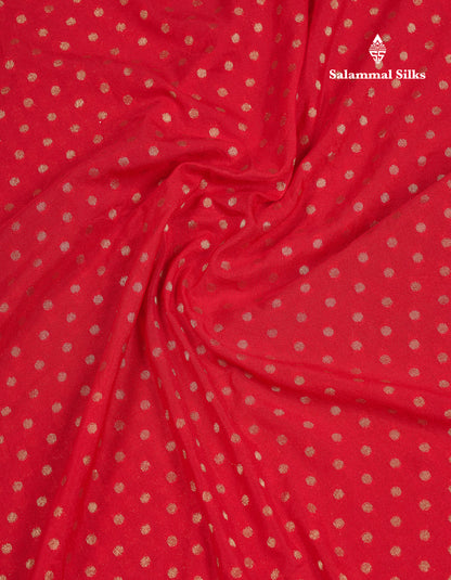 Beautiful Chilly Red Semi Georgette Saree With Fancy Border