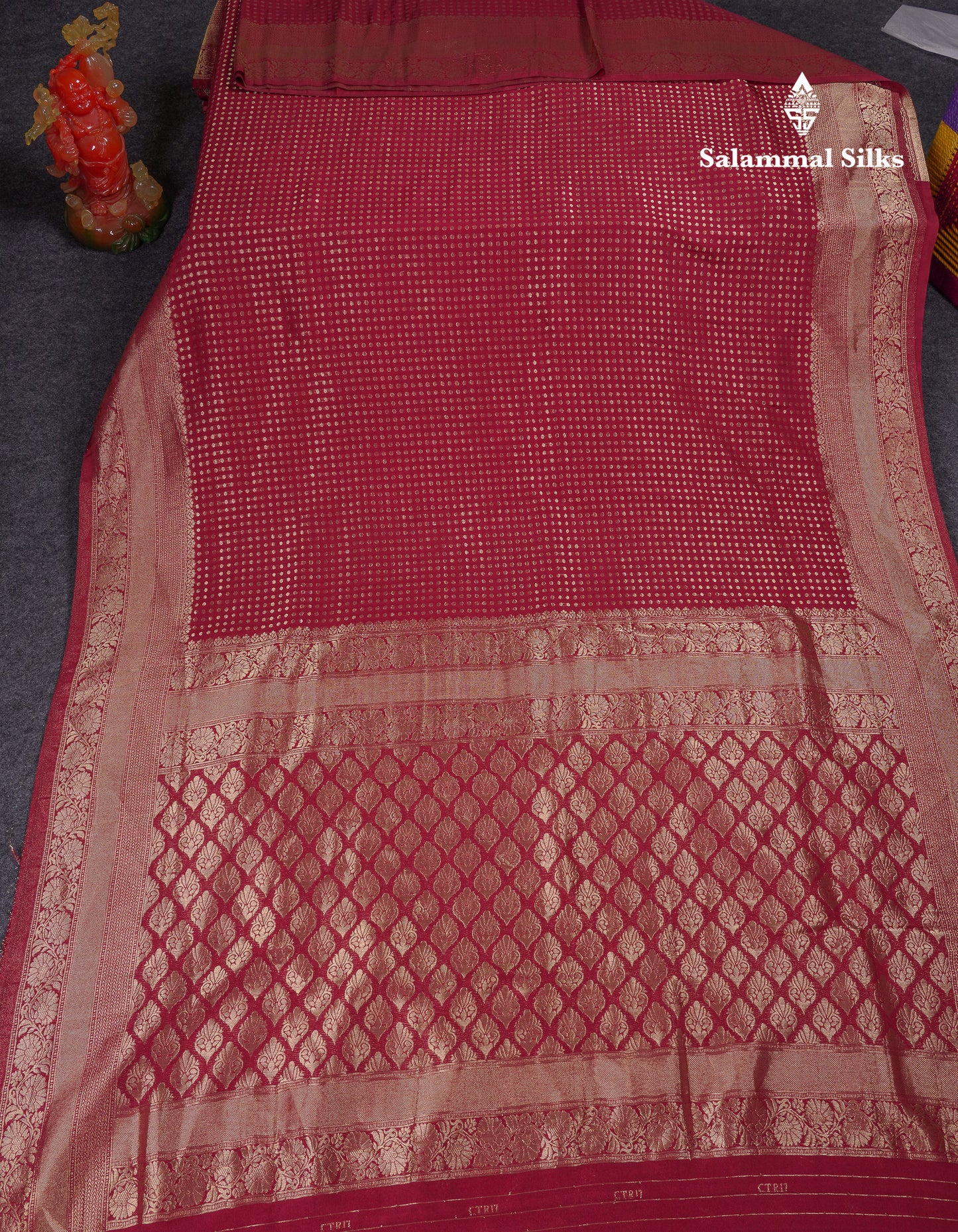 Beautiful Peacock Green Semi Georgette Saree With Fancy Border