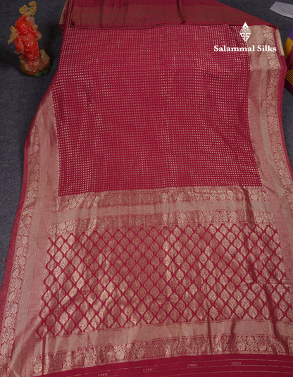 Beautiful Peacock Green Semi Georgette Saree With Fancy Border