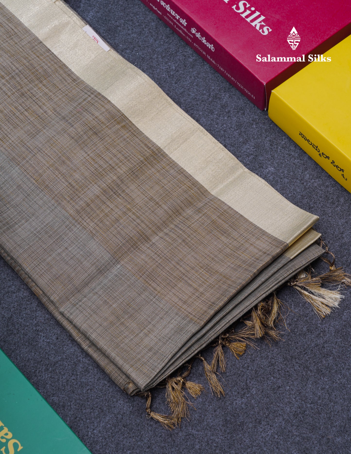 Light Elaichi Green Silver Zari Lines Linen Cotton Mix Fancy Saree With Blouse