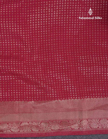 Beautiful Peacock Green Semi Georgette Saree With Fancy Border