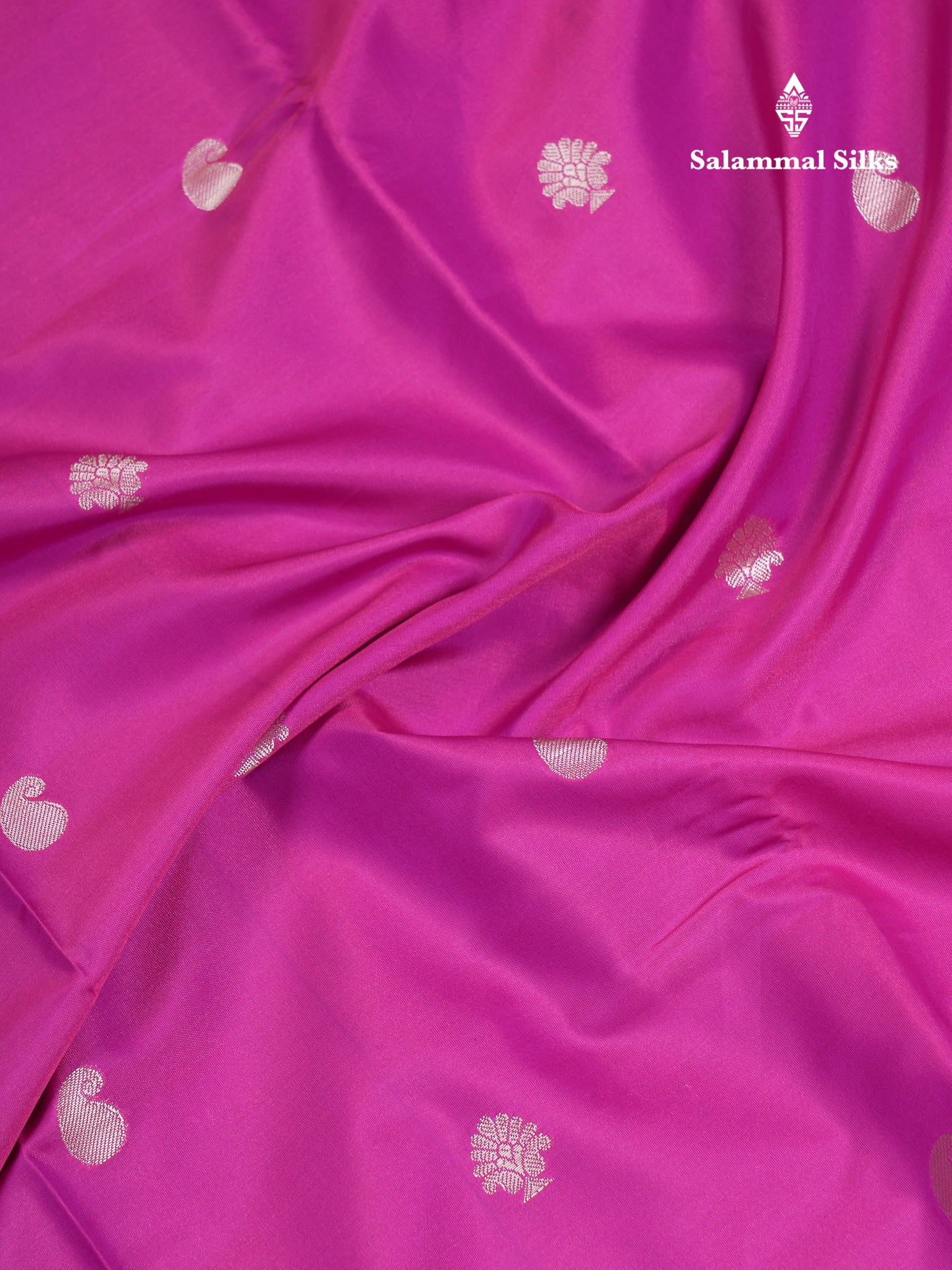 Beautiful Magenta Pink Fancy Semi Soft Silk Saree With Traditional Border