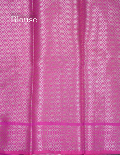 Beautiful Magenta Pink Fancy Semi Soft Silk Saree With Traditional Border