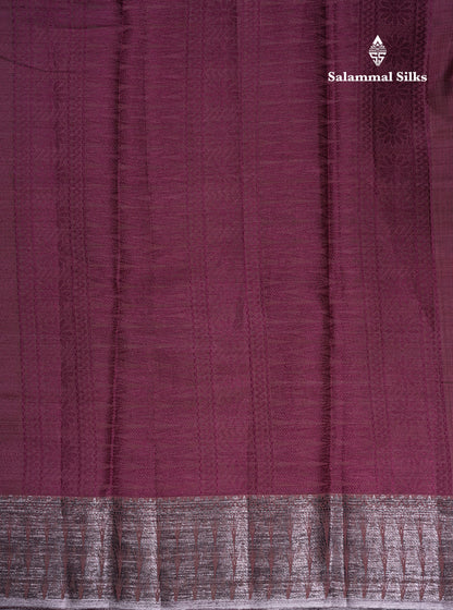 Beautiful Dark Brown Semi Raw Silk Saree With Fancy Border