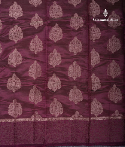 Beautiful Green Semi Raw Silk Saree With Fancy Border